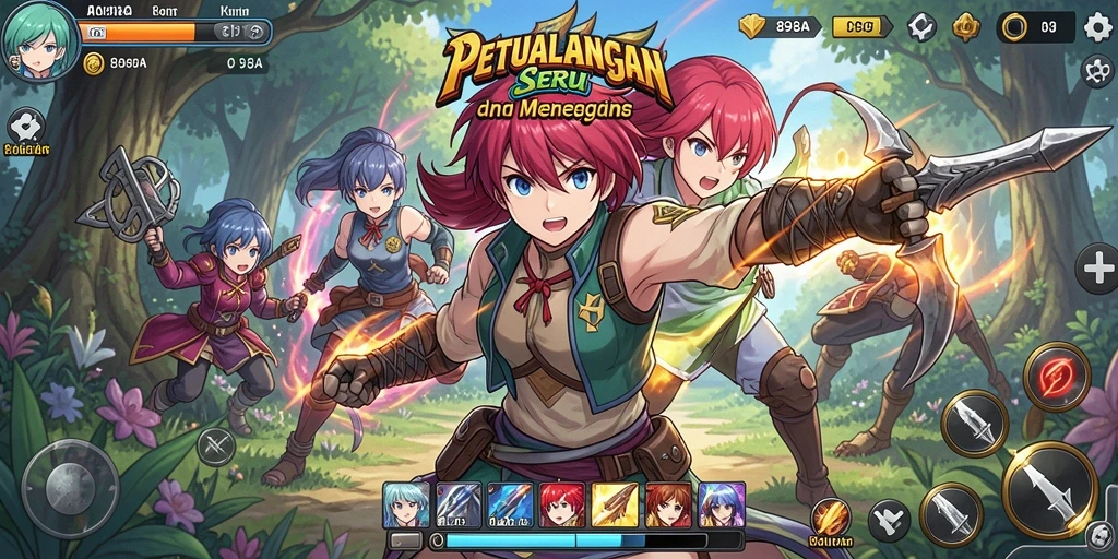 Gameplay seru dengan karakter Anime ikonik dan aksi menegangkan.