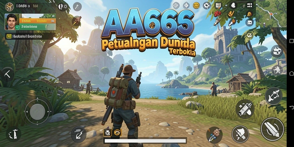 Tampilan gameplay seru dari dunia terbuka AA666 yang penuh petualangan.