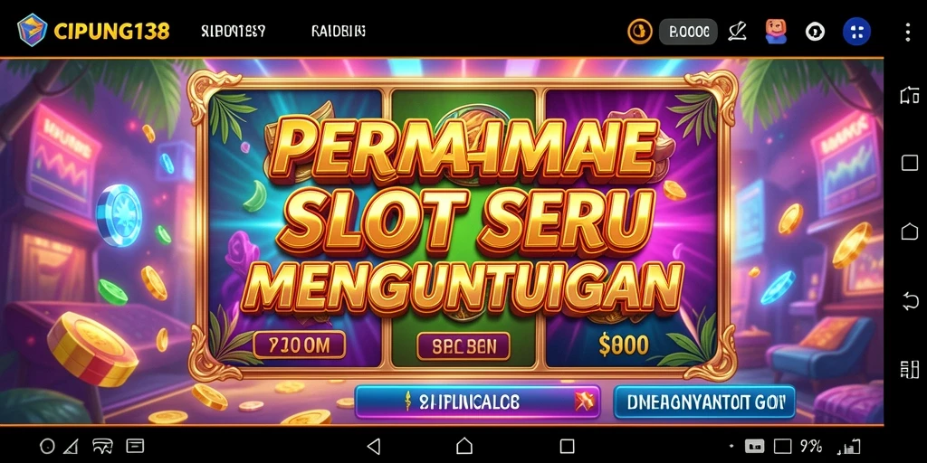 Tampilan seru gameplay Slot di CIPUNG138 dengan efek grafis yang memukau.