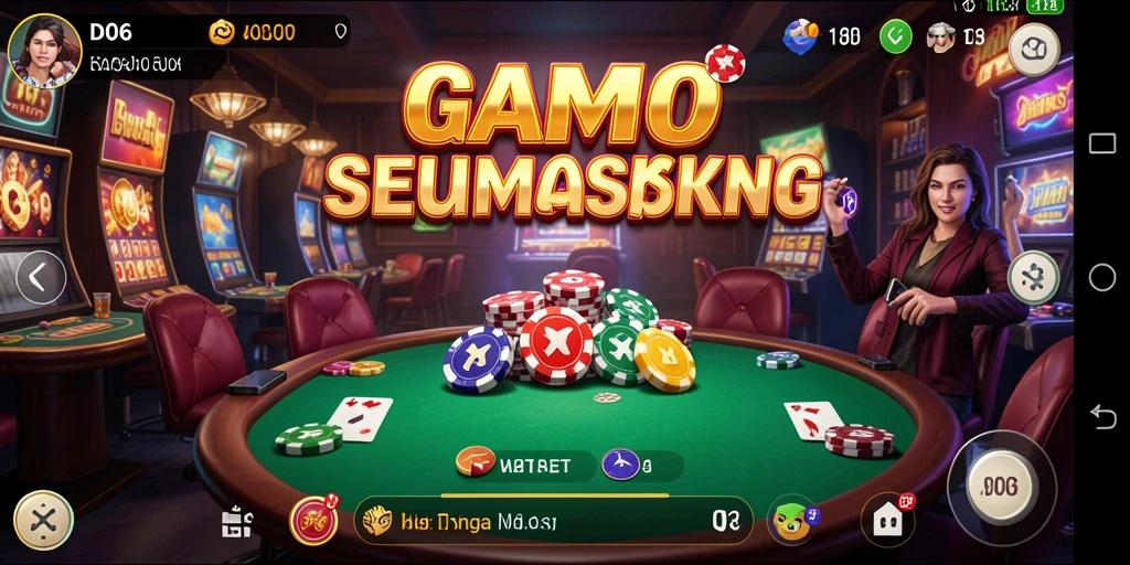 Tampilan gameplay seru dalam D06 yang menampilkan keseruan Casino.