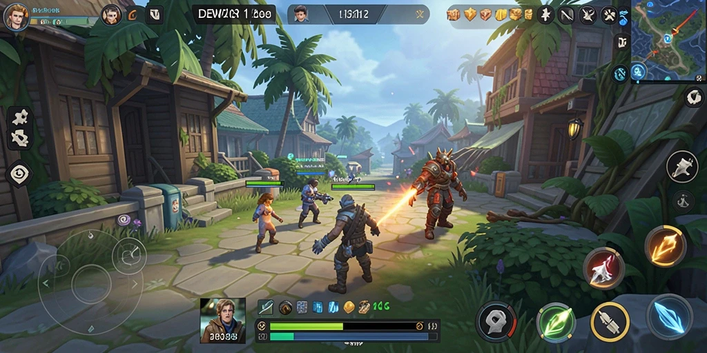 Tampilan gameplay DEWI288 yang penuh aksi dan strategi.