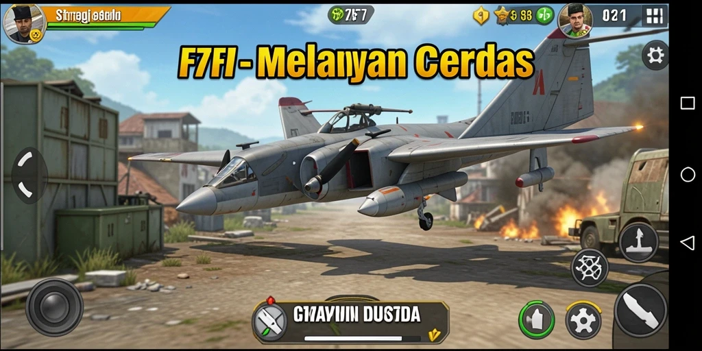 Tampilan gameplay F7F7 yang menantang dan strategis.