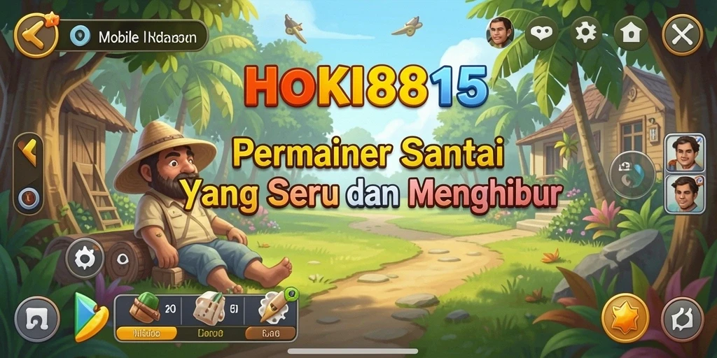 Tampilan gameplay HOKI8815 yang penuh warna dan menyenangkan.