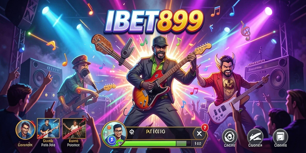 Tampilan gameplay seru dari IBET899 dengan berbagai lagu dan tantangan.