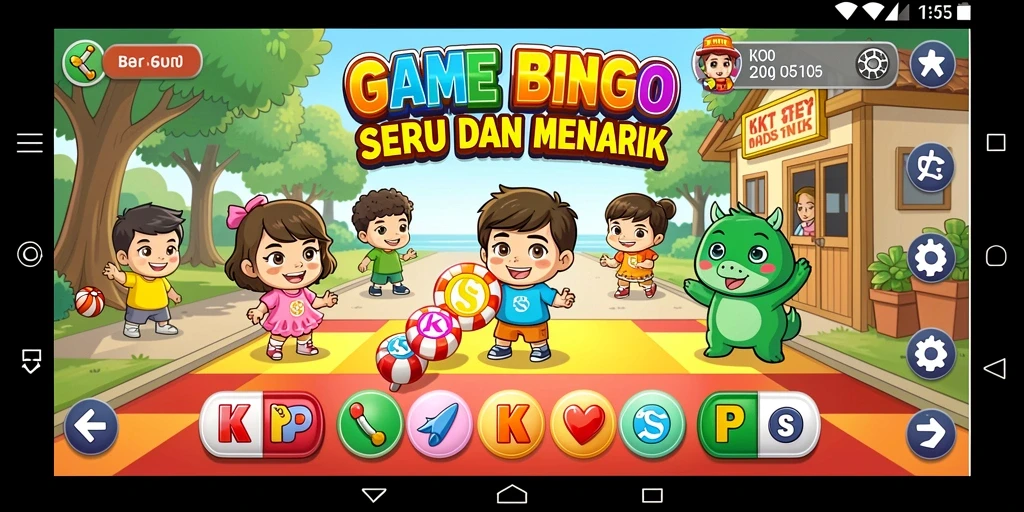 Tampilan gameplay Bingo dalam KKRP yang mengasyikkan.