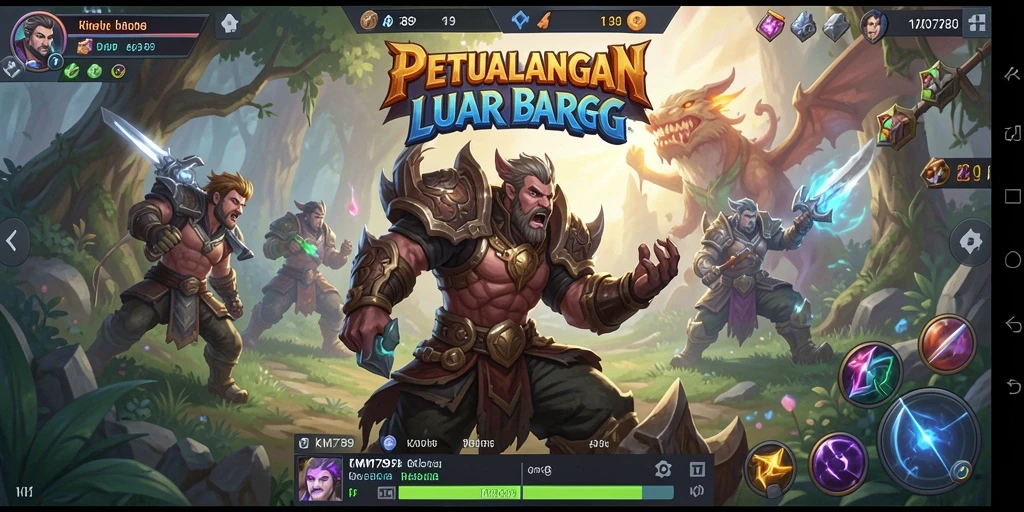 Tampilan gameplay ARPG yang mendebarkan dan penuh aksi.
