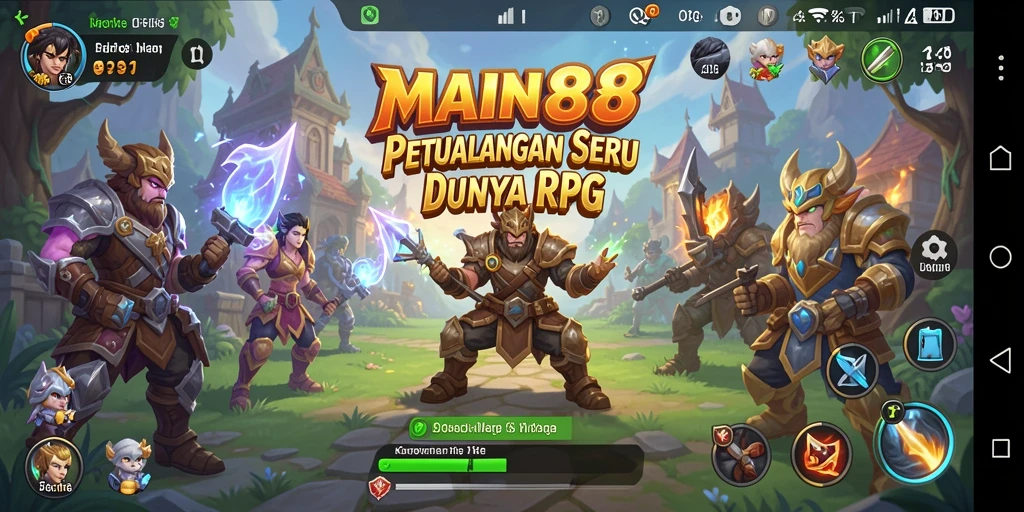 Tampilan menarik dari gameplay RPG di MAIN88.