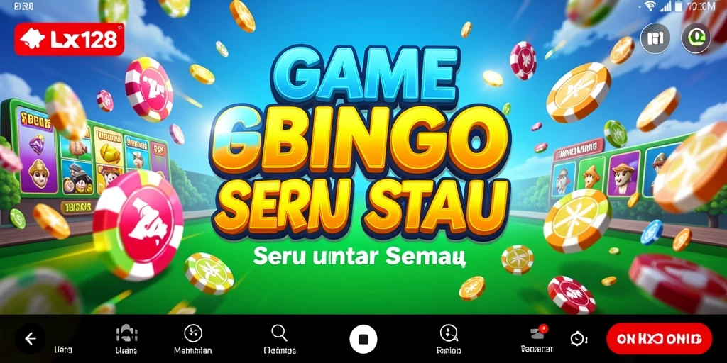 Screenshot gameplay OLX128 yang menampilkan keseruan bermain Bingo.