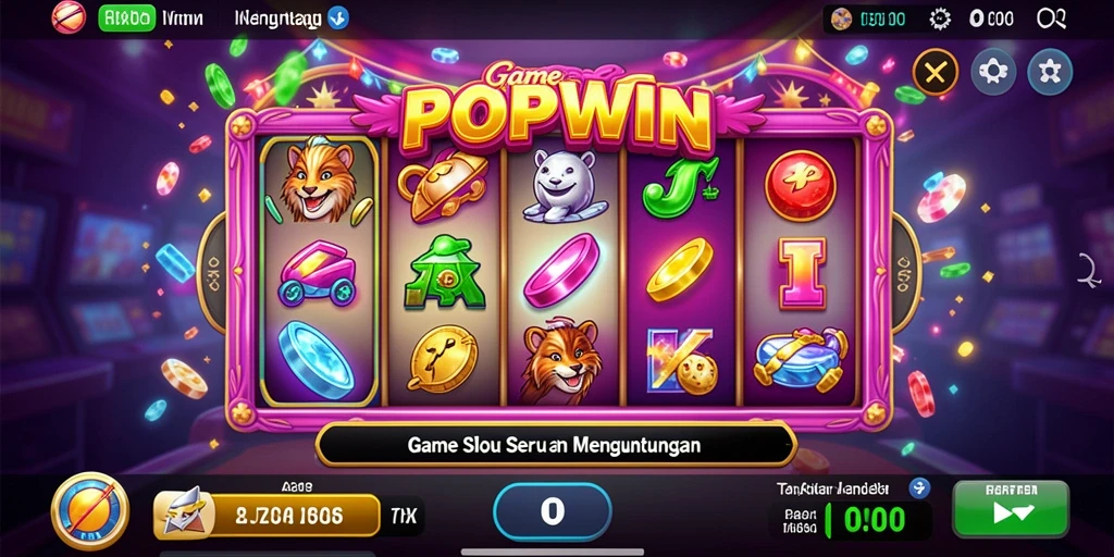 Tampilan gameplay Slot yang seru dan menegangkan di POPWIN.