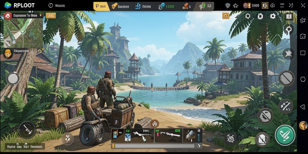 Tampilan gameplay RPLOOT yang menakjubkan di dunia terbuka.