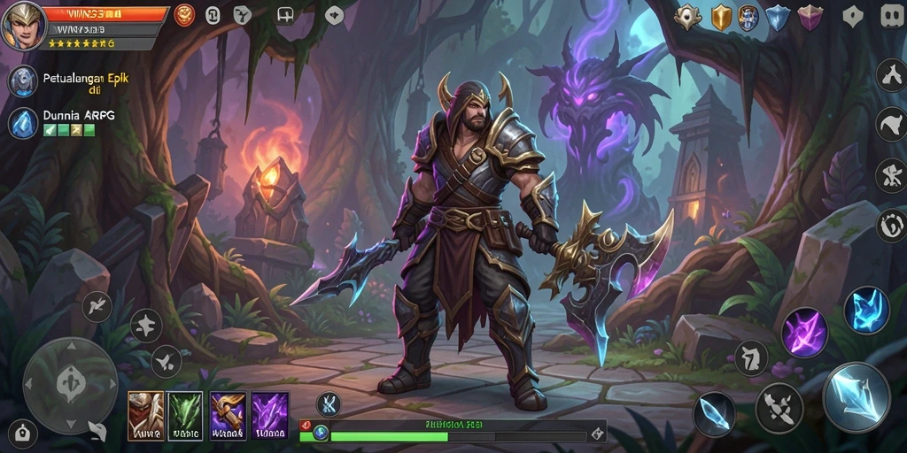 Tangkapan layar dari gameplay WIN33 yang mendebarkan dalam dunia ARPG.