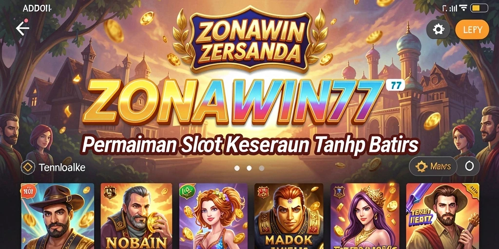 Tampilan gameplay ZONAWIN777 yang penuh warna dan seru.